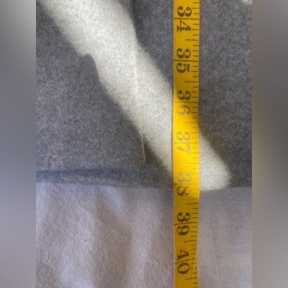 nwt gap wool blend pea coat grey nwt dress coat - Picture 11 of 11